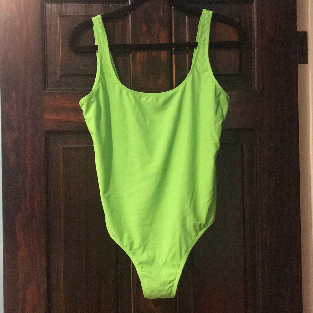 Neon Green Swimsuit 👙
